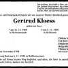 Hess Gertrud 1909-1998 Todesanzeige